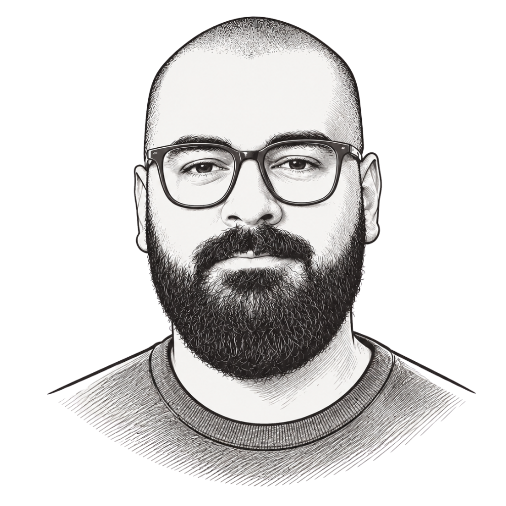 Retrato em traço do autor